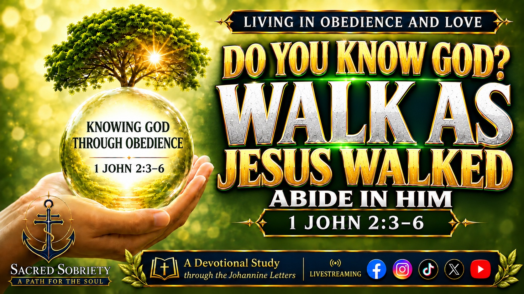 Knowing God Through Obedience: Walking as Jesus Walked - 1 John 2:3-6